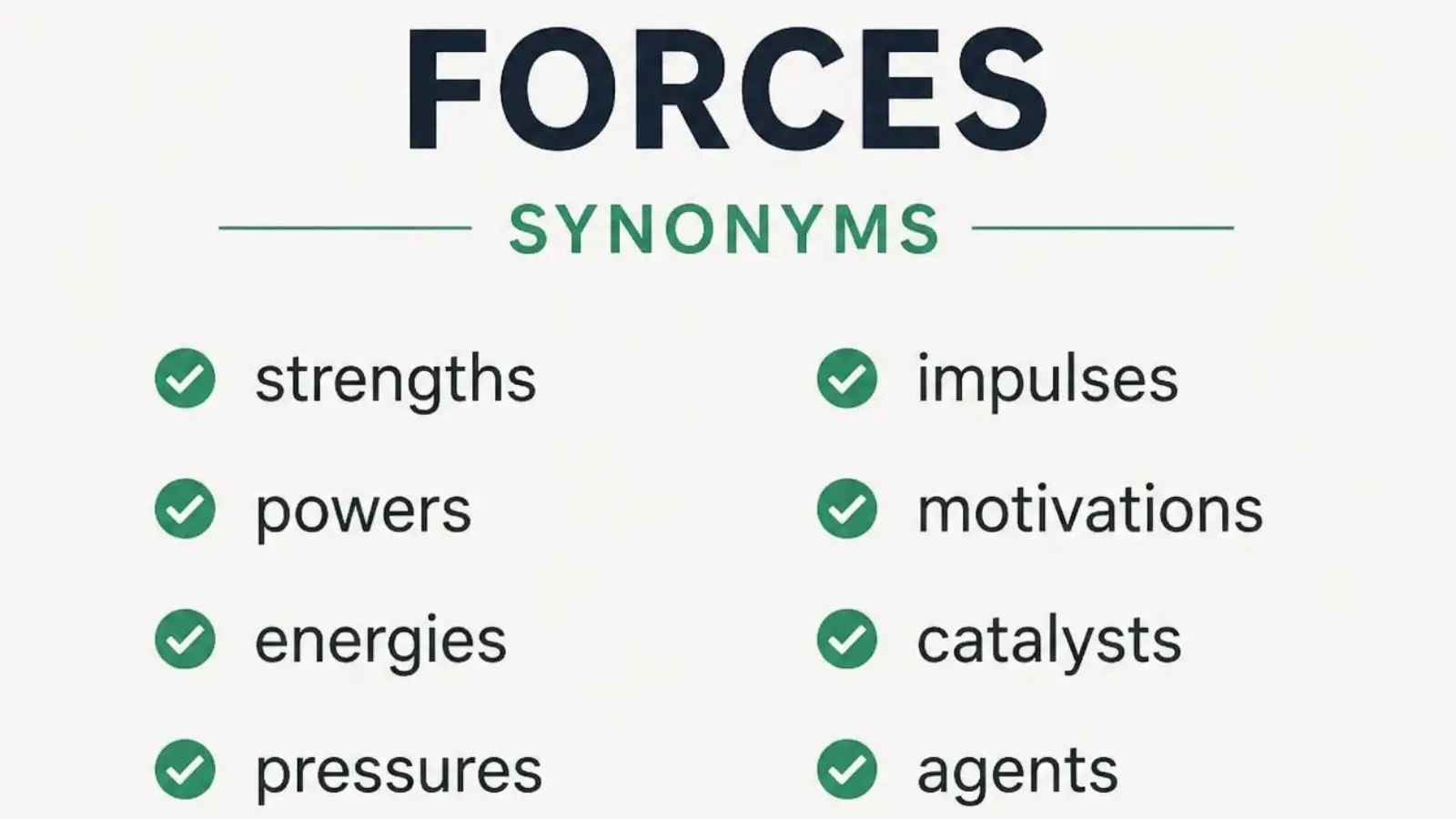 forces synonym
