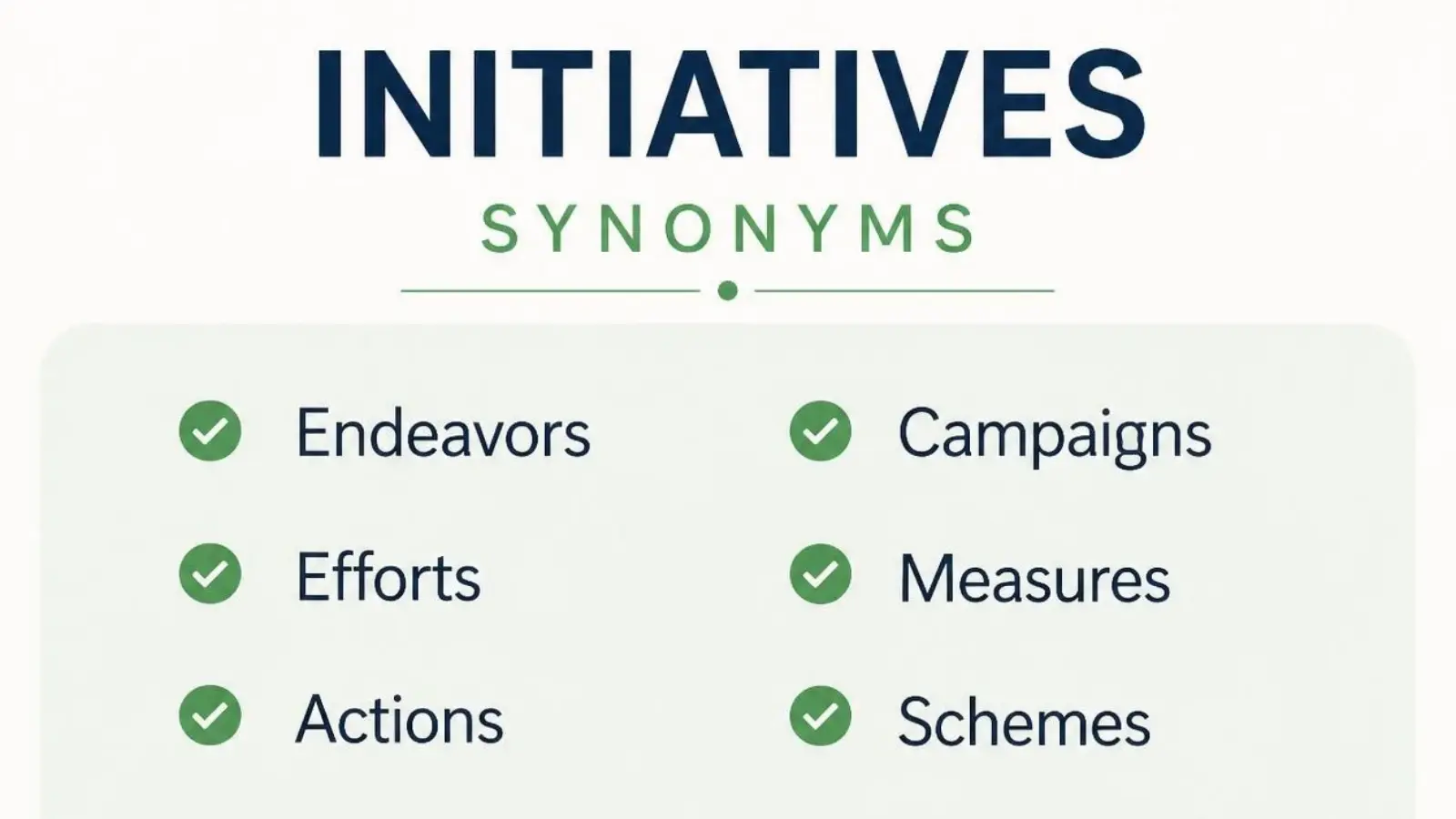 initiatives synonym
